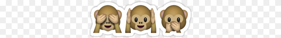 Hear No Evil Graphic Library See No Evil Hear No Evil Speak No Evil Emoji, Baby, Person, Plush, Toy Free Transparent Png