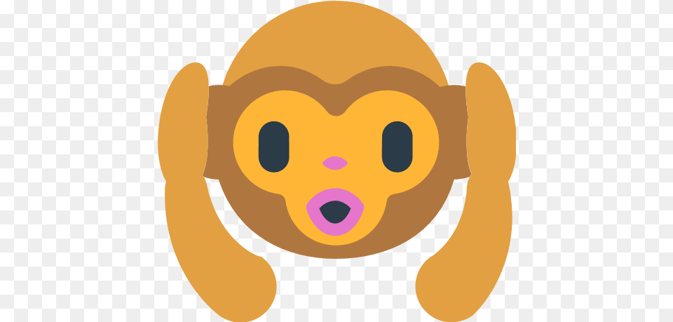 Hear Noevil Monkey Emoji For Facebook Email U0026 Sms Id Emoji, Plush, Toy, Baby, Person Free Png Download