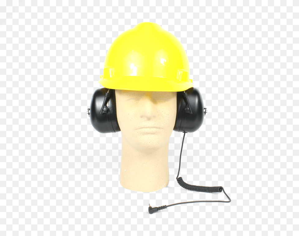 Hearing Protector Dual Headphones For Hard Hat, Clothing, Hardhat, Helmet, Face Free Png