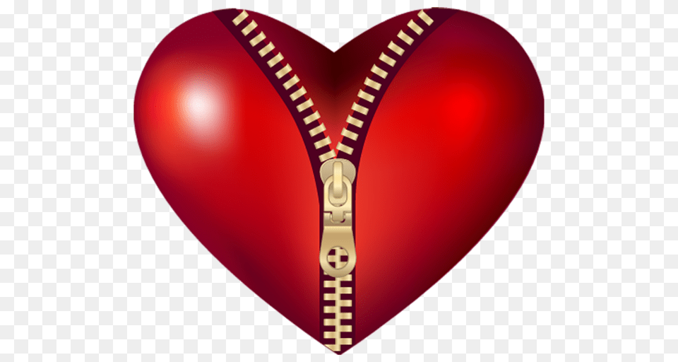 Heart, Zipper Free Png Download