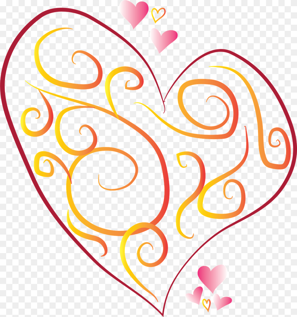 Heart, Art, Graphics, Floral Design, Pattern Free Png Download