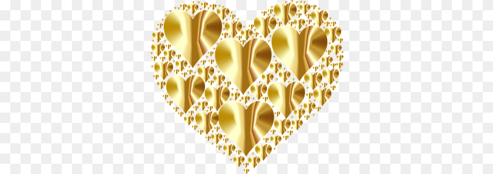 Heart Chandelier, Gold, Lamp, Treasure Png Image