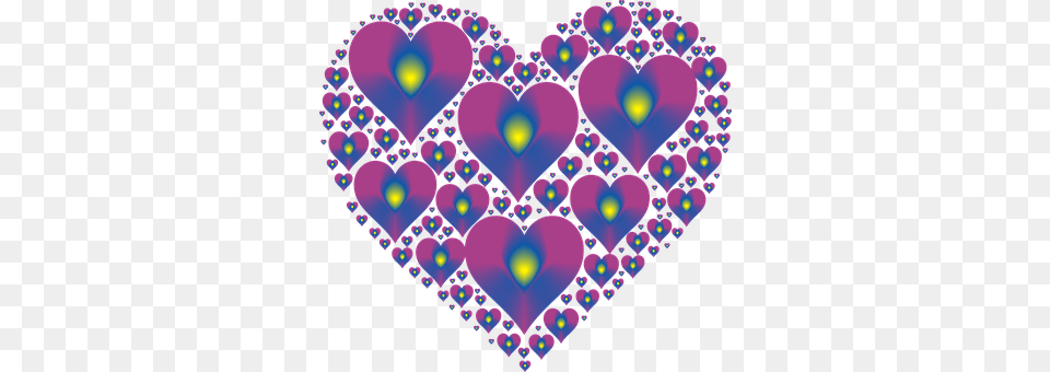 Heart Accessories, Pattern, Purple, Fractal Free Png