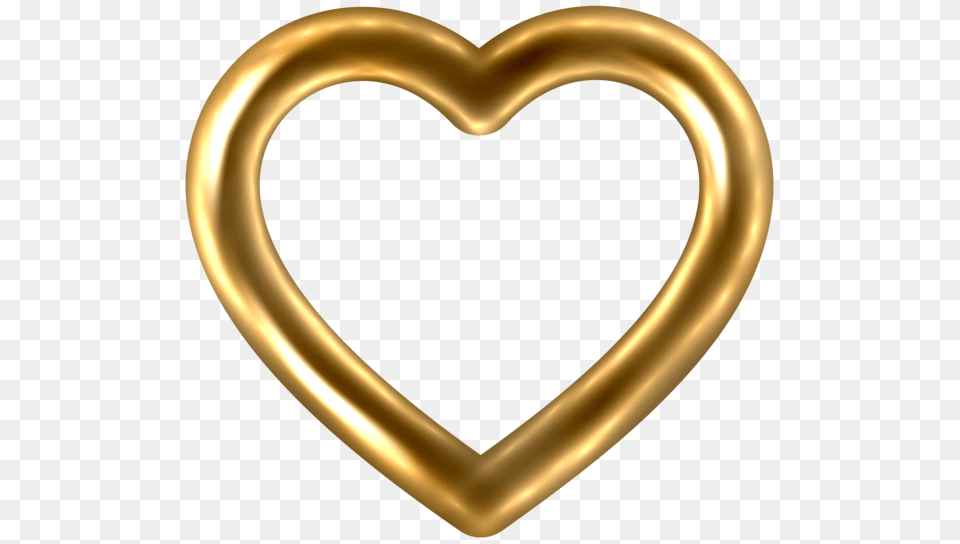 Heart, Gold Free Png