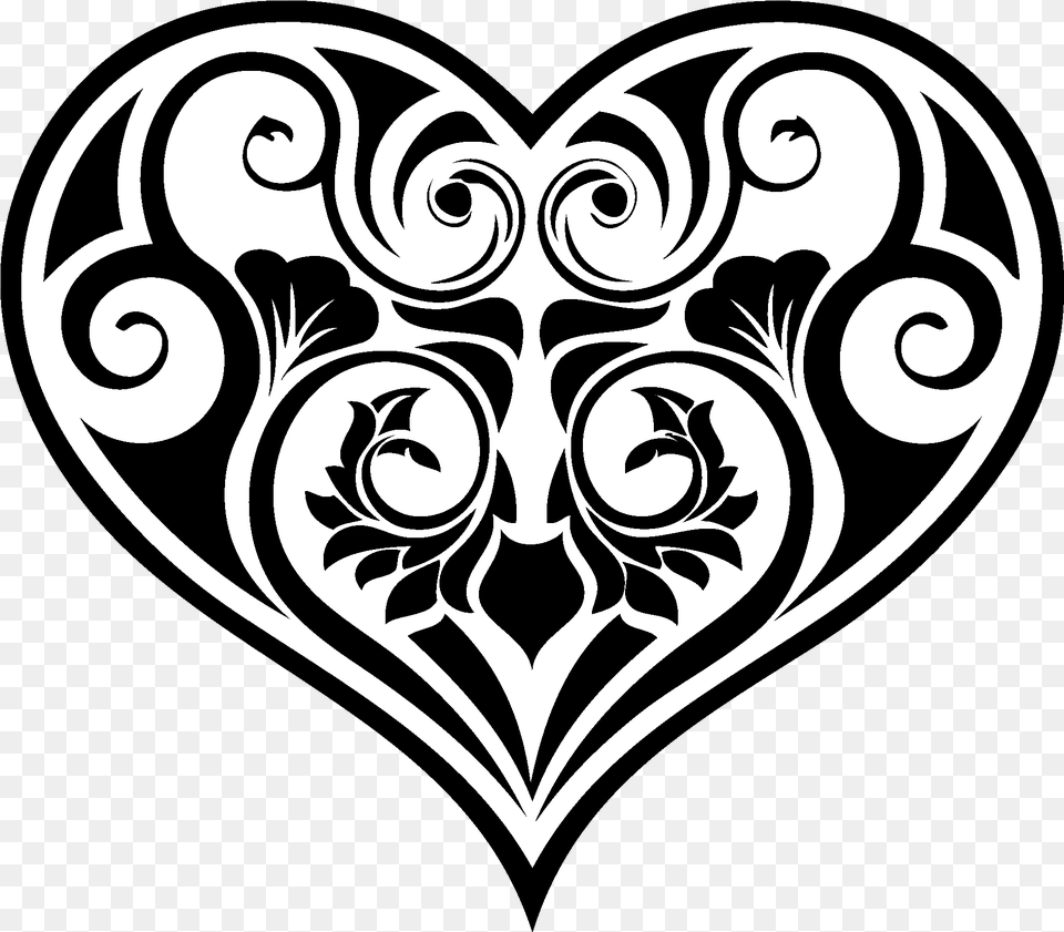 Heart 14 Download Vector Decorative, Stencil, Pattern, Person, Art Free Png