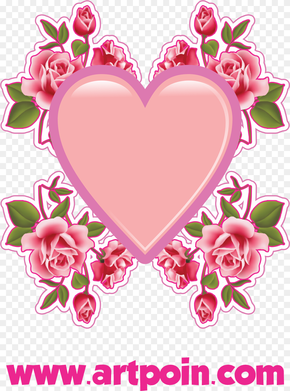 Heart, Pattern, Flower, Plant Free Png Download