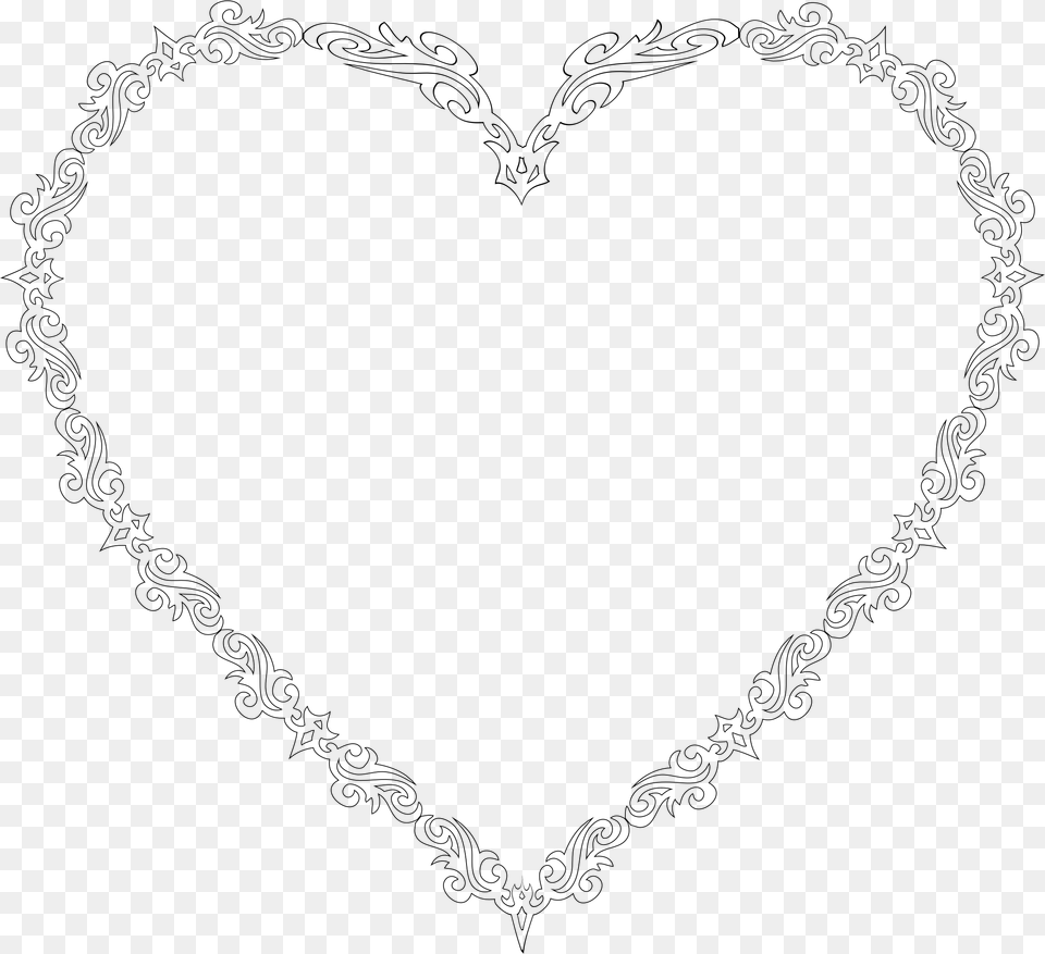 Heart, Gray Png Image