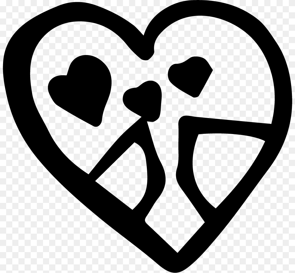 Heart, Stencil, Head, Person Png Image