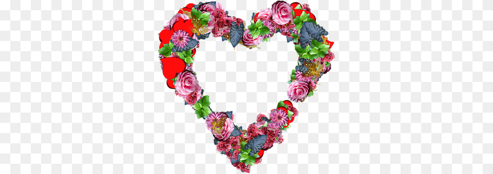 Heart Flower, Plant, Art, Graphics Free Png Download