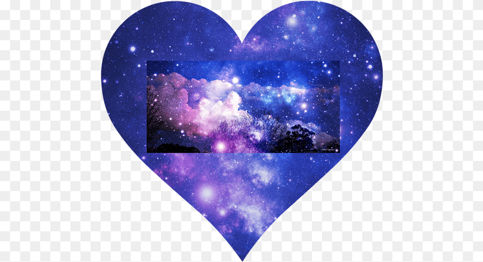 Heart, Nature, Night, Outdoors, Purple Png