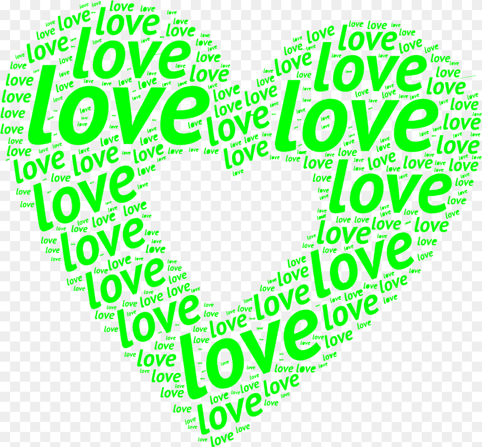 Heart, Green, Symbol, Text Free Png Download