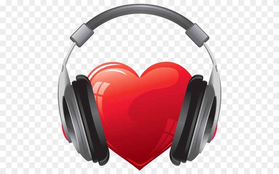 Heart, Electronics, Headphones Free Png Download