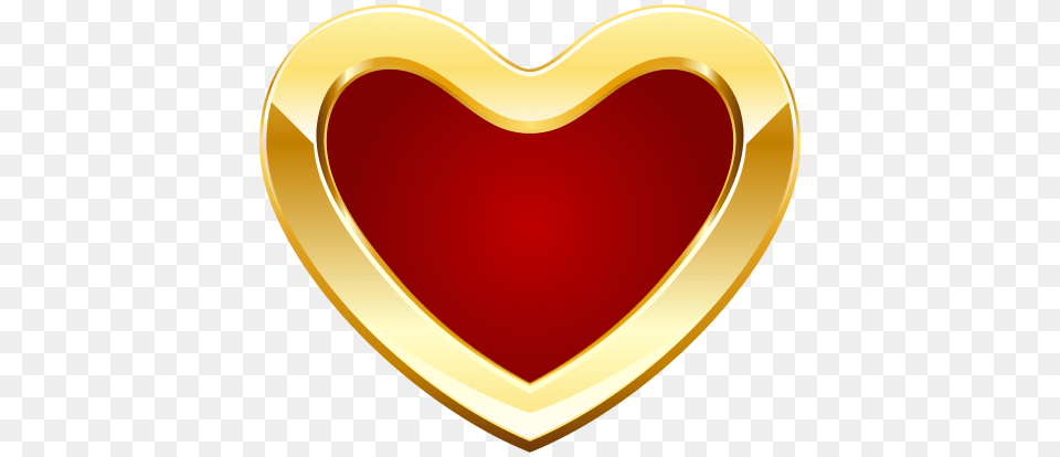 Heart, Gold Png