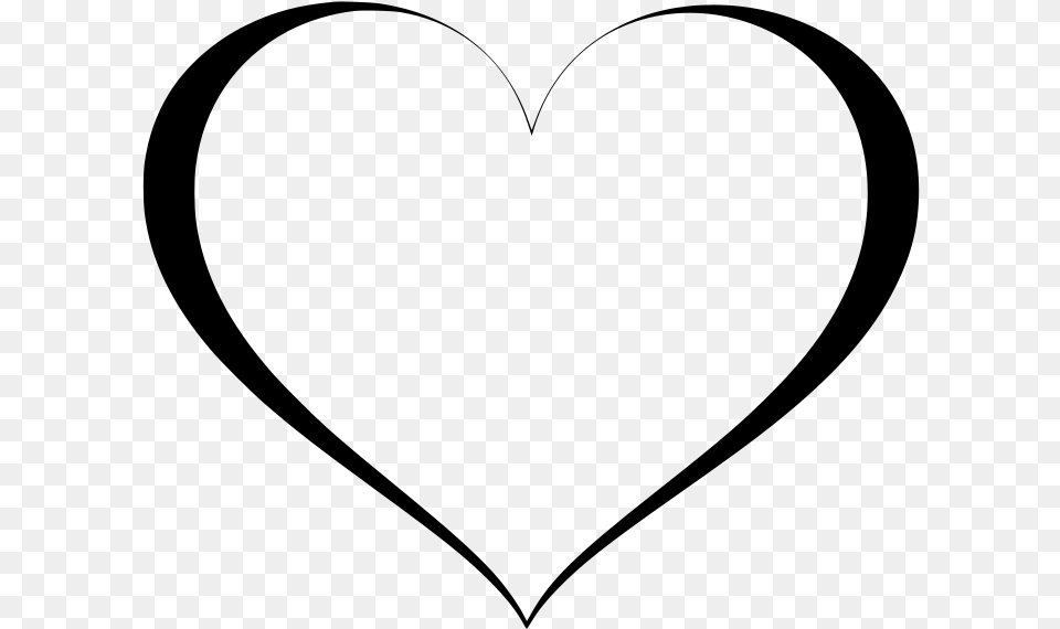 Heart, Gray Png