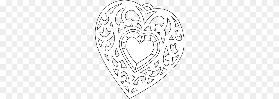 Heart Stencil Png Image