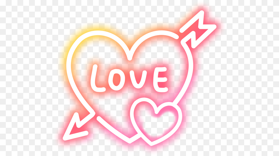 Heart, Light, Neon, Can, Tin Png