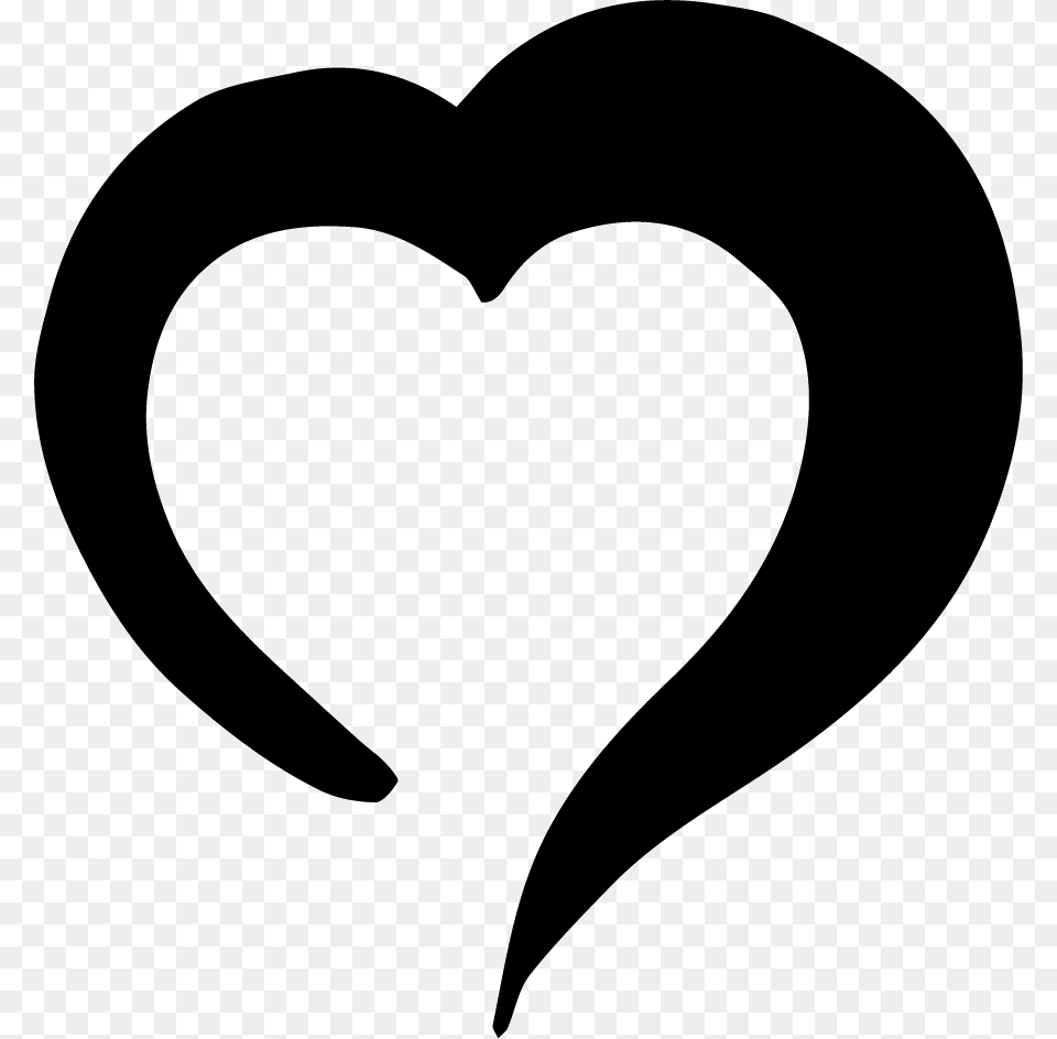 Heart, Stencil, Animal, Fish, Sea Life Free Transparent Png