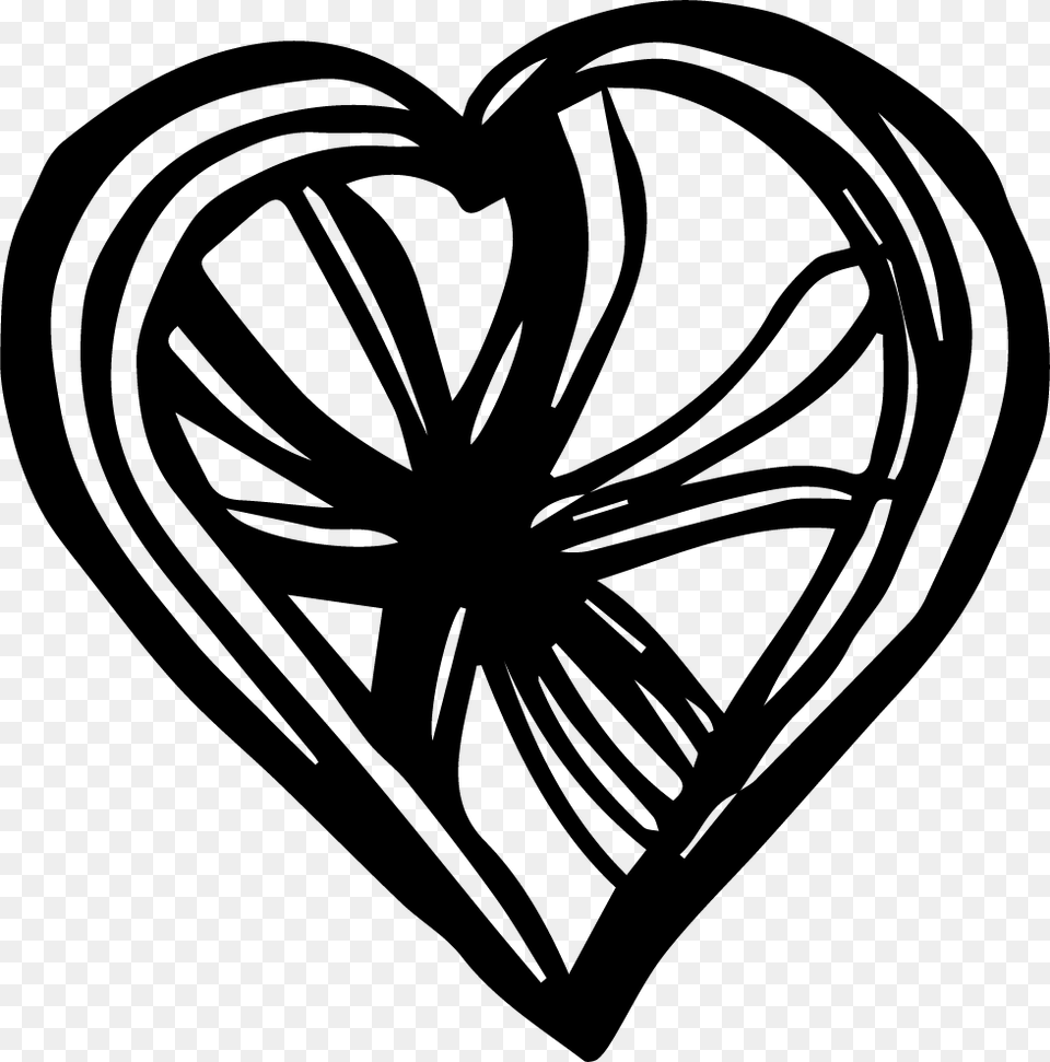 Heart, Stencil, Sticker Png Image