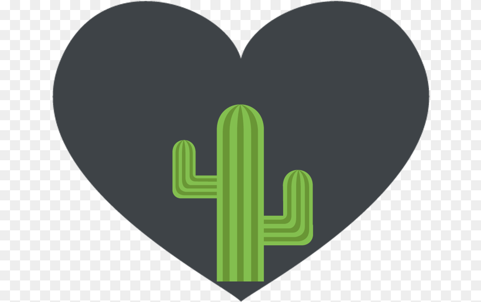 Heart, Cactus, Plant, Person Free Png Download