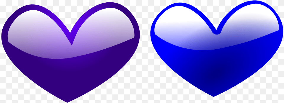 Heart 4 Facebook Valentine 999px 67 Blue Heart And Purple Heart Free Transparent Png