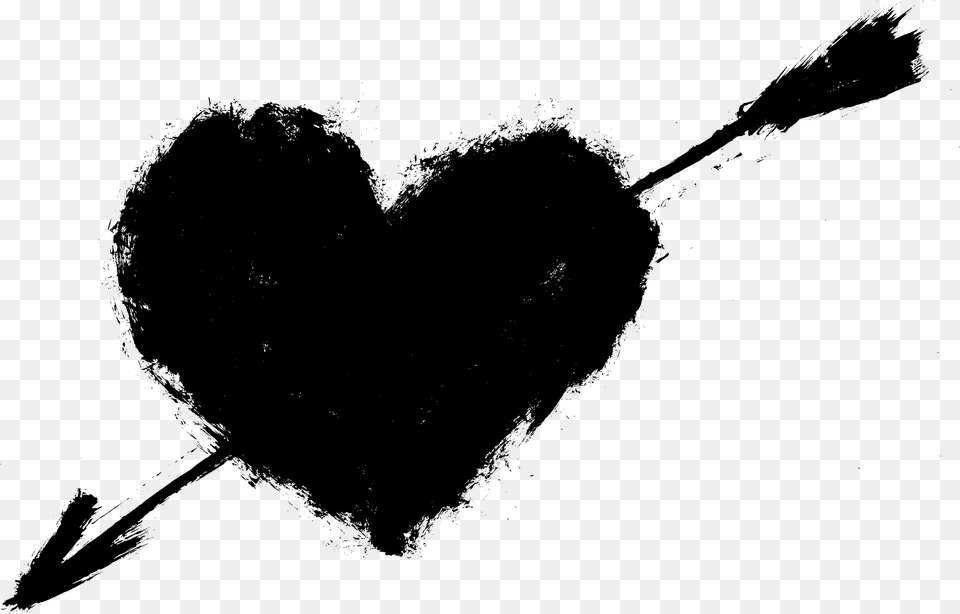 Heart, Gray Png Image