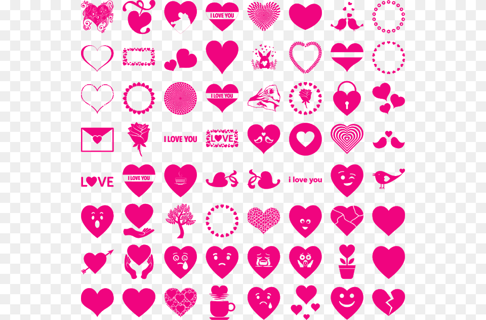 Heart, Pattern, Symbol Free Png Download