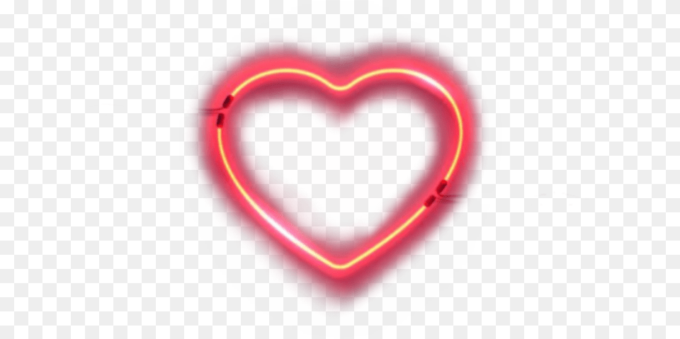 Heart, Light, Neon Png Image