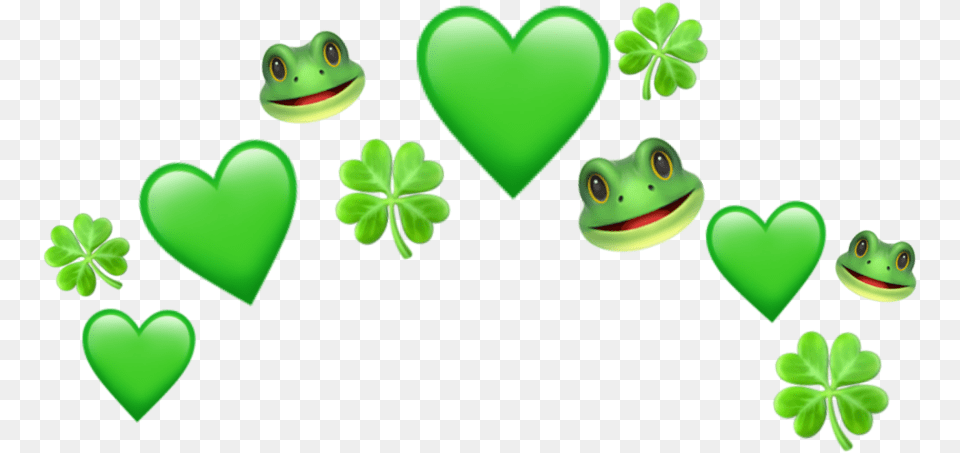 Heart, Green, Amphibian, Animal, Frog Free Transparent Png