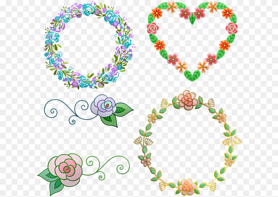 Heart, Pattern, Accessories, Embroidery, Jewelry Free Png Download