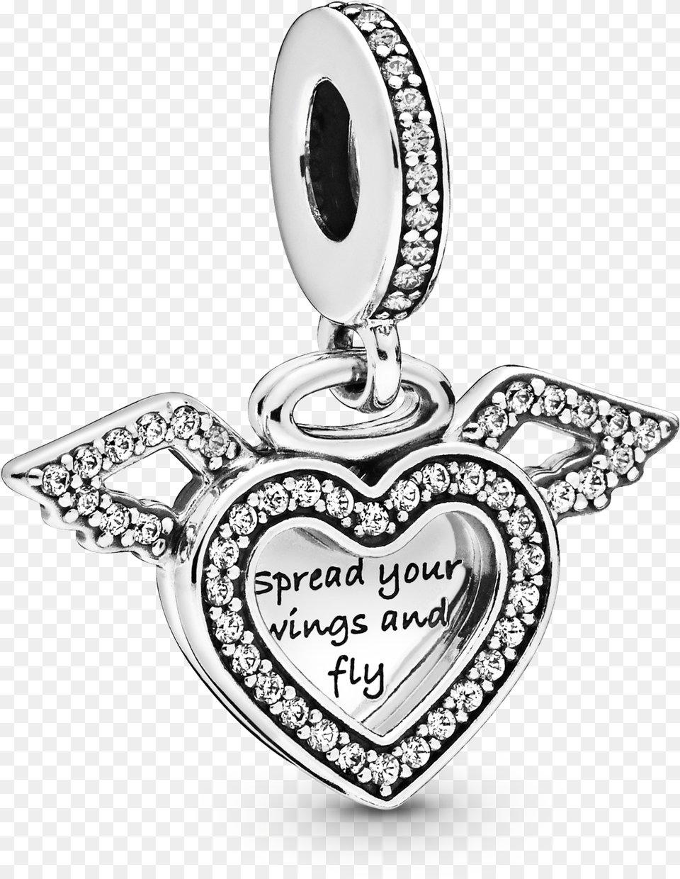 Heart And Angel Wings Dangle Charm Pandora Hk Spread Your Wings Pandora, Accessories, Pendant, Jewelry, Locket Png