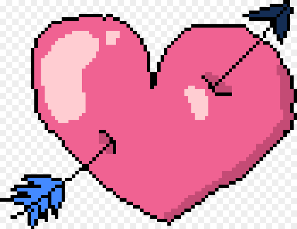 Heart And Arrow A Arrow To The Heart 8 Bit Planet Pixel Art Minecraft Banana Free Png