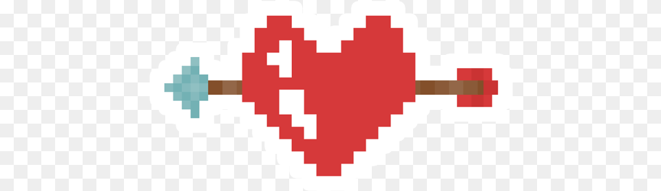 Heart And Arrow Pixel Art 8 Bit Love Vector, First Aid Png Image