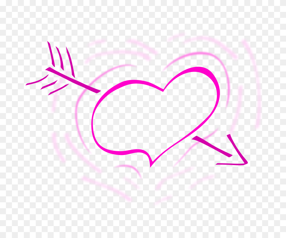 Heart And Arrow Vector Graphics Svg Valentines Heart Clipart Black And White, Light, Stencil, Dynamite, Weapon Free Transparent Png