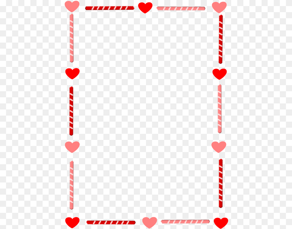Heart And Candy Border By Cuteeverything Border For Valentines Day Border Clip Art Png