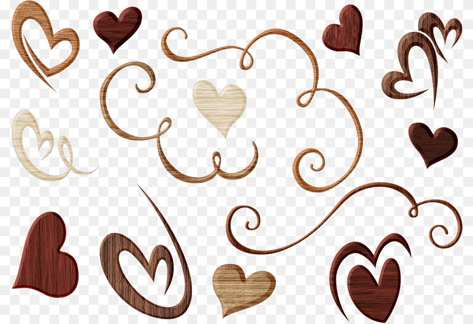 Heart And Flourishes Borders Frame Ribbon, Pattern, Symbol Png