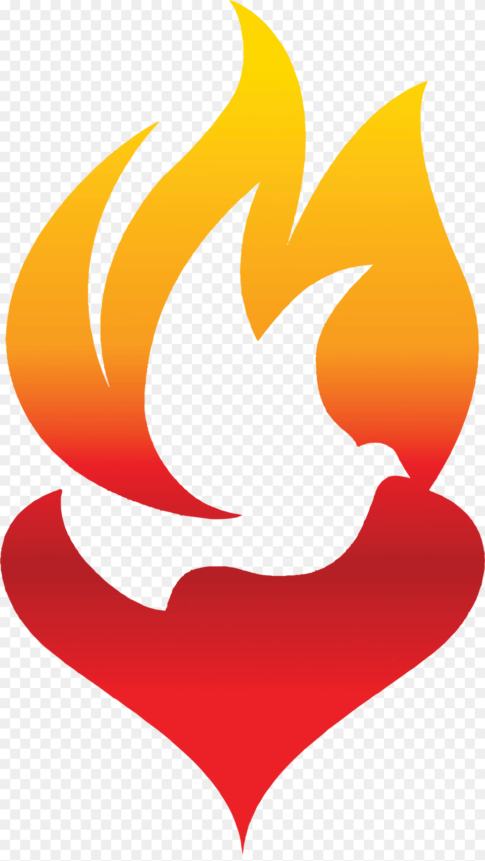 Heart And Holy Spirit, Fire, Flame, Logo, Symbol Free Png Download