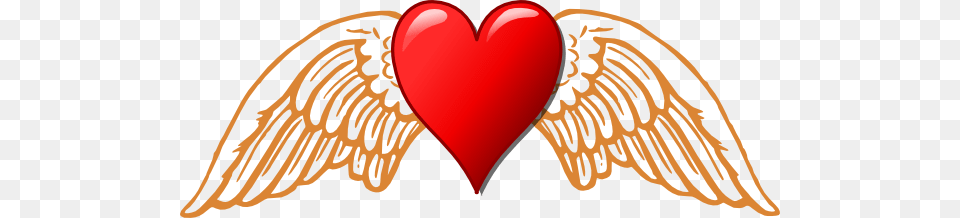 Heart And Wings Clip Art Angel Wings Svg Png