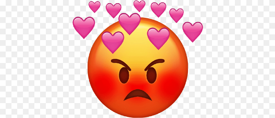 Heart Anger Emoji Transparent Hd Photo Mart Angry Emoji With Hearts, Balloon Free Png Download