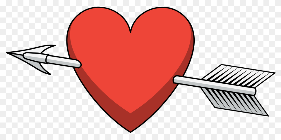 Heart Arrow Shaded Png