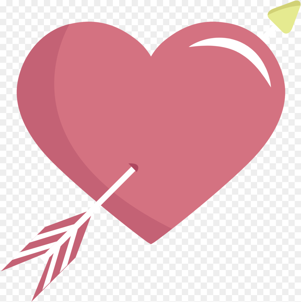 Heart Arrow With Background Com Flecha, Sweets, Food, Candy, Balloon Free Png Download