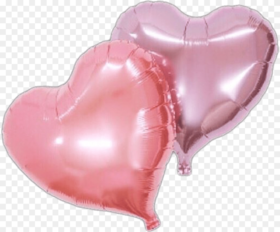 Heart Balloon Balloons Pink Purple Hearts Love Pink Aesthetic Free Png Download
