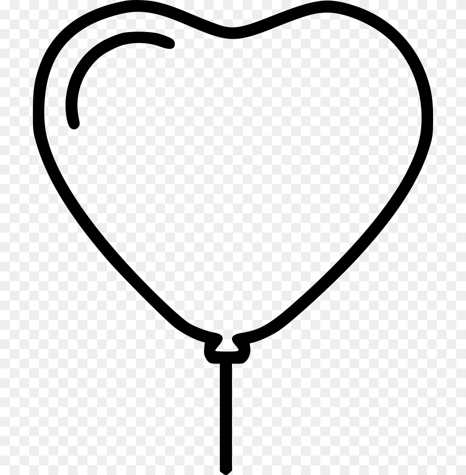 Heart Balloon Heart, Stencil, Bow, Weapon Free Png Download