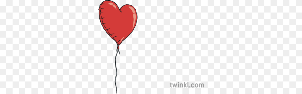 Heart Balloon Illustration Twinkl Simple Flower Cross Section Png Image