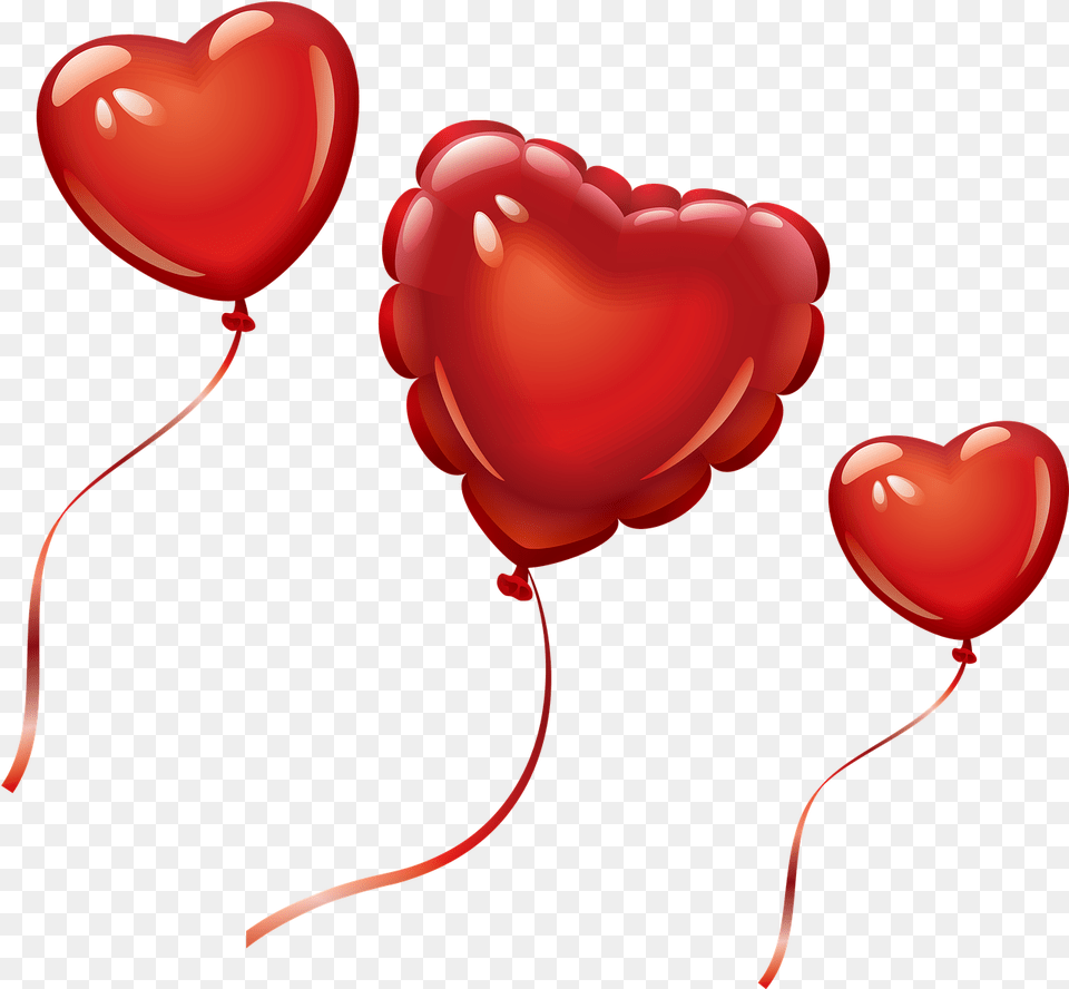 Heart Balloons Red Balloon Love Valentines Balloon Clipart Transparent Png Image