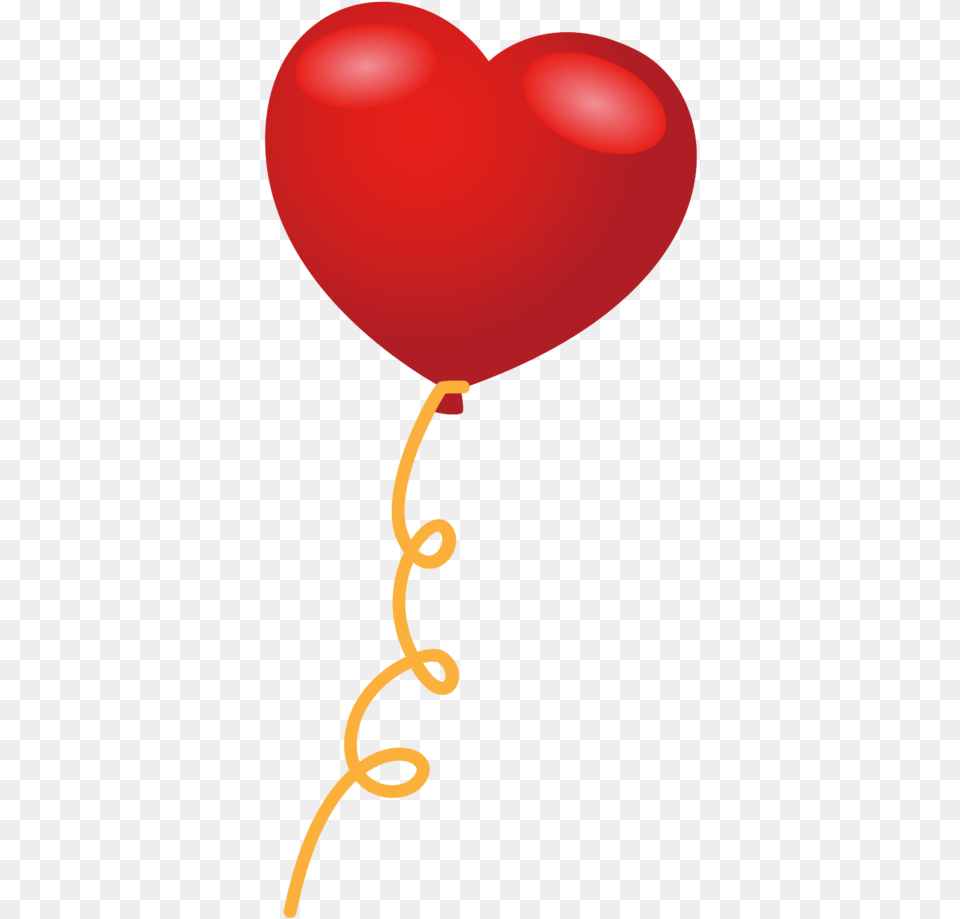 Heart Baloon With Transparent Balloon Free Png Download