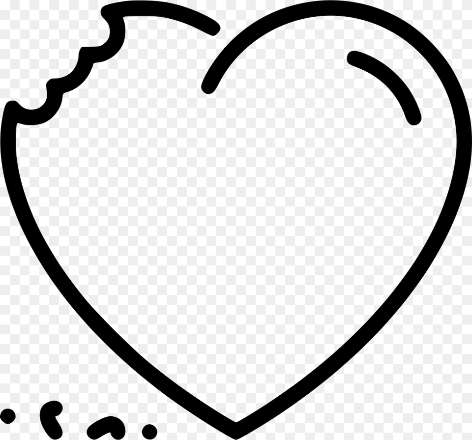 Heart Bite Icon Free Download, Stencil, Bow, Weapon Png