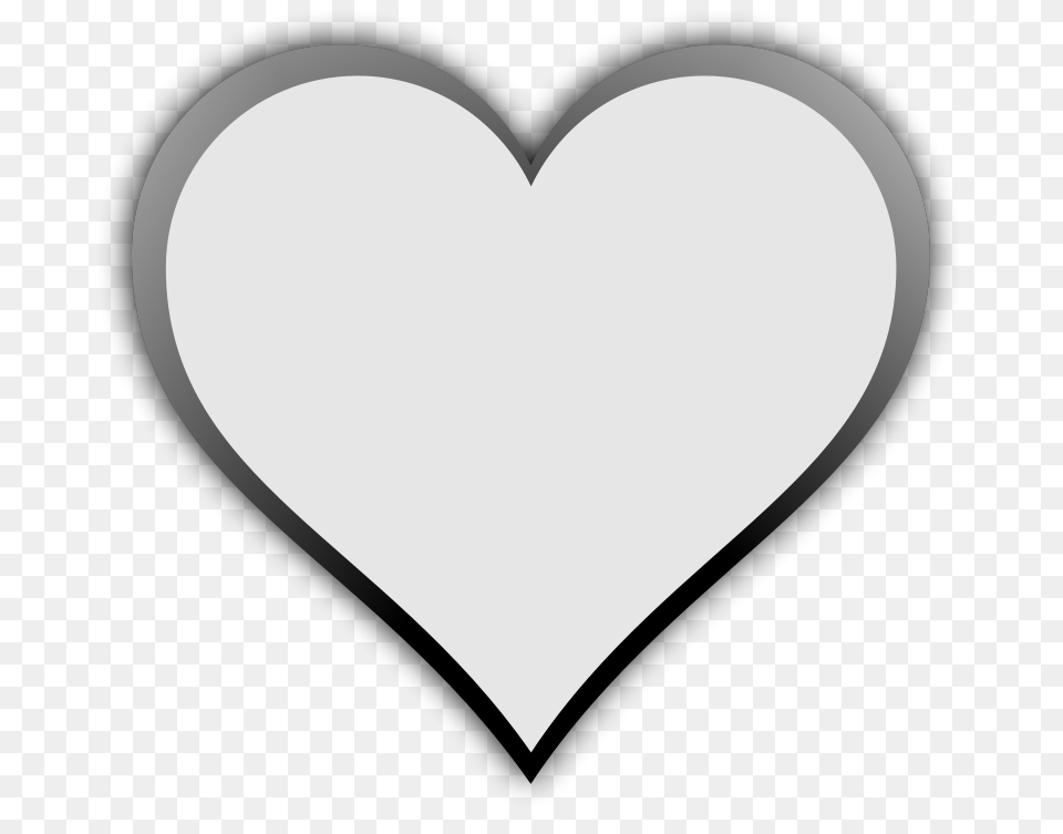 Heart Black And White Free Png Download