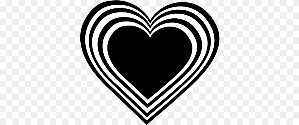 Heart Black And White Black And White Love Heart, Stencil Png Image