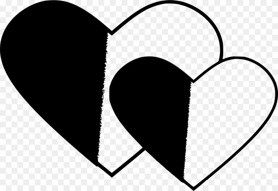 Heart Black And White Dynamic Electrocardiography Computer Icons, Gray Free Png Download