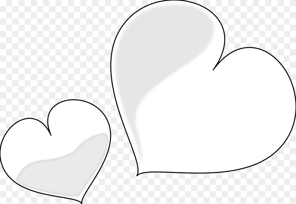 Heart Black And White Heart Black And White Heart Clipart White Hearts No Outline Free Png Download